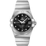  Đồng Hồ Nữ OMEGA Constellation Automatic Dial Stainless Steel Watch 'Black' 