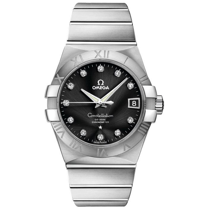  Đồng Hồ Nữ OMEGA Constellation Automatic Dial Stainless Steel Watch 'Black' 