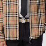  Thắt Lưng Nam Burberry Reversible Monogram Motif Vintage Check Belt 'Archive Beige' 
