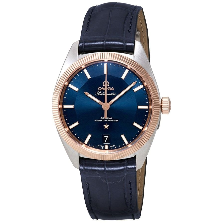  Đồng Hồ OMEGA Constellation Automatic Blue Dial Blue Leather 
