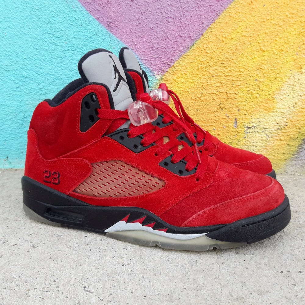  Giày Nike Air Jordan 5 Retro 'Raging Bull Red Suede' 