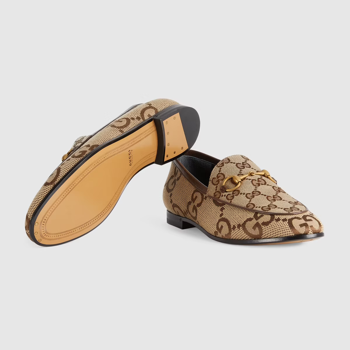  Giày Nữ Gucci Maxi GG Jordaan Loafer 'Camel' 
