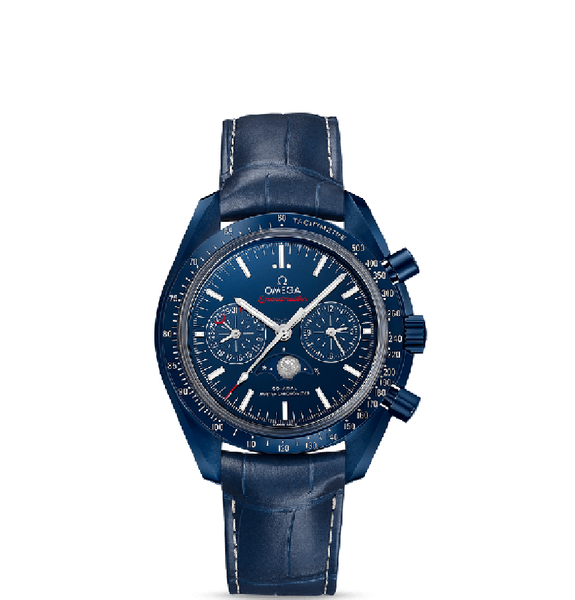  Đồng Hồ Nam Omega Speedmaster Blue Ceramic Dial Automatic Men's Moonphase Watch 'Blue' 