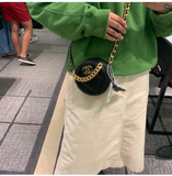  Túi Nữ Chanel Clutch On Chain Gold Silver Tone 'Black' 
