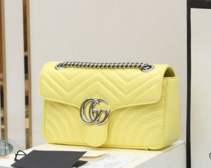  Túi Nữ Gucci GG Marmont Small Shoulder Bag 'Yellow' 