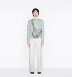  Túi Nam Dior Saddle CD Diamond Canvas Grained Calfskin 'Gray' 