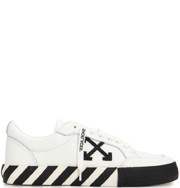  Giày Off-White Nữ Vulcanized Low-Top Sneakers 'White and Black' 