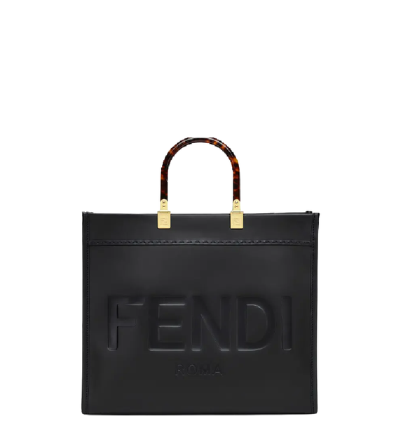  Túi Nữ Fendi Sunshine Medium Shopper 'Black Leather' 
