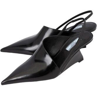  Giày Nữ Prada Logo Brushed 'Black' 