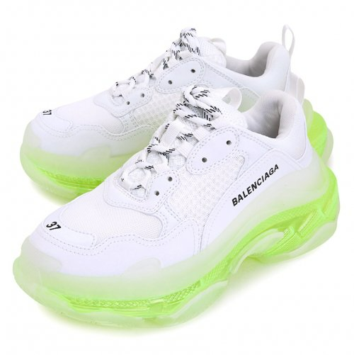  Giày Nữ Balenciaga Triple S Clear Sole Sneaker Athletic 'White Neon' 
