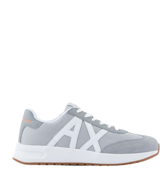  Giày Armani Exchange Nam Brand Logo Grey White 