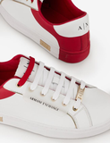  Giày Armani Exchange Nữ Brand Logo Red White 