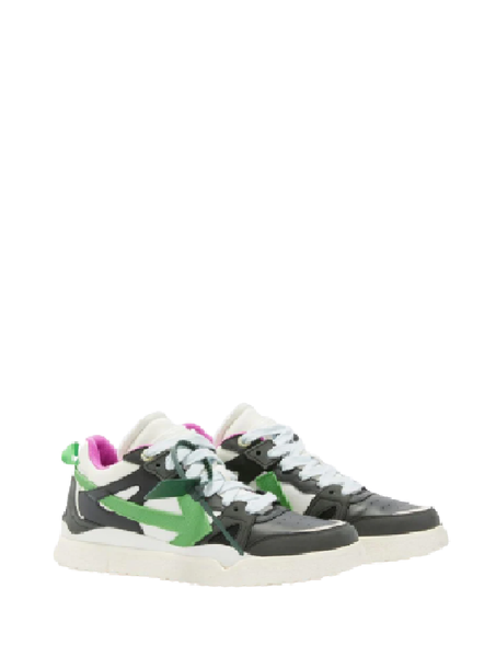  Giày Off-White Nam New Mid Top Sponge Sneaker 'Black and Green' 