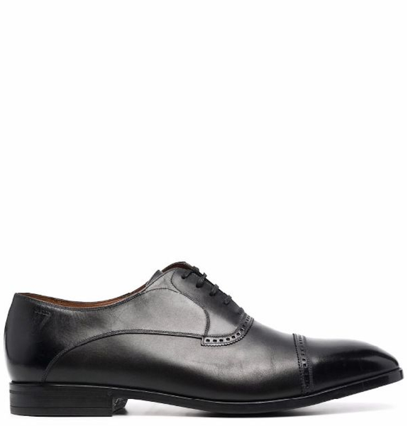  Giày Nam Bally Lamior Leather Brogue Detail Oxfords 'Black' 
