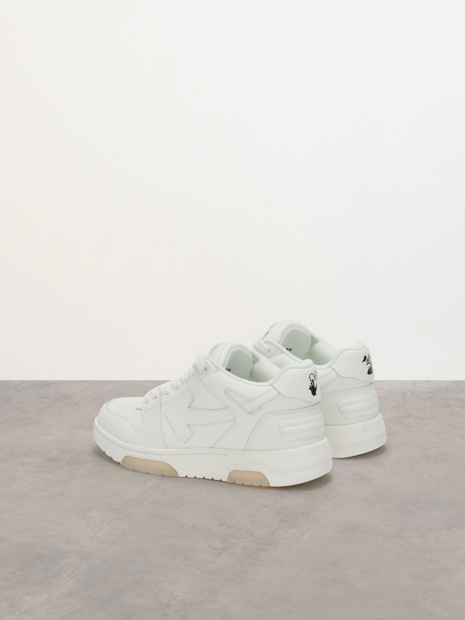 Giày Off-White Nữ Out Of Office Calf Leather 'Triple White' 