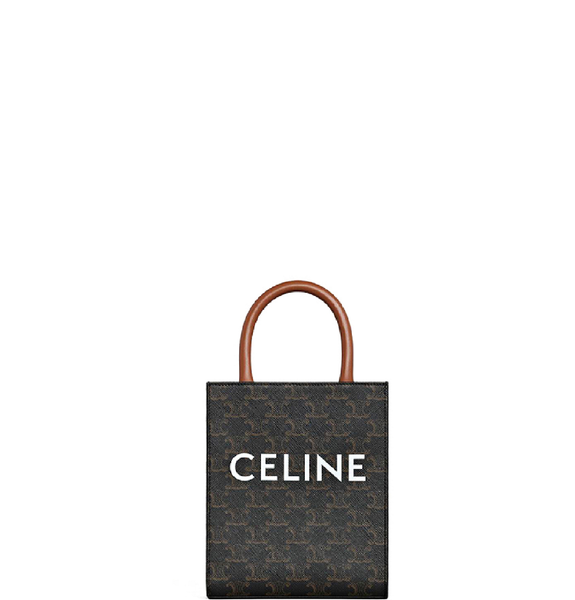  Túi Nữ Celine Mini Vertical Hippo Triomphe Canvas 'Tan' 