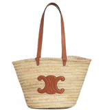 Túi Nữ Celine Classic Panier Palm Leaves Calfskin 'Beige' 