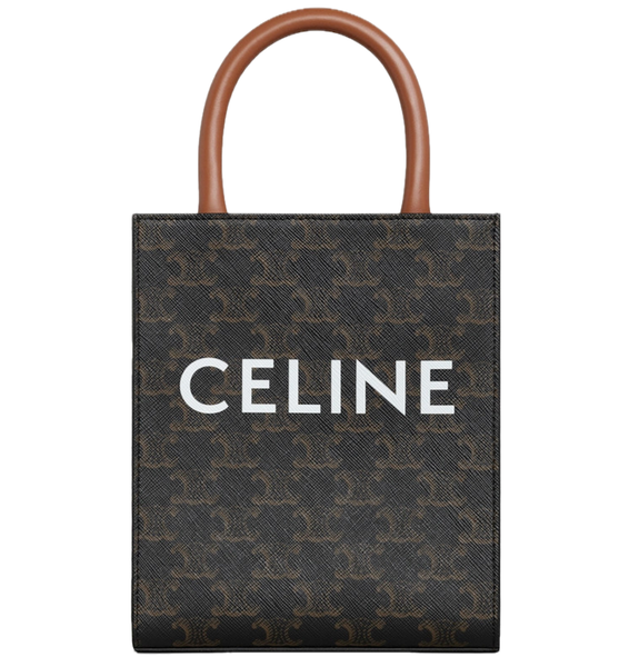  Túi Nữ Celine Mini Vertical Hippo Triomphe Canvas 'Tan' 
