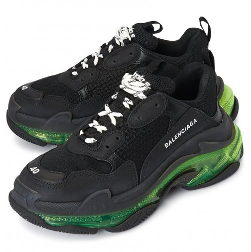  Giày Nam Balenciaga Triple S Sneaker 'Black Yellow Fluo' 