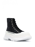  Giày Nữ Alexander McQueen Wmns Oversized Sneaker High 'Black' 