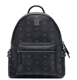  Balo MCM Stark Side Studs Backpack in Visetos 'Black' 