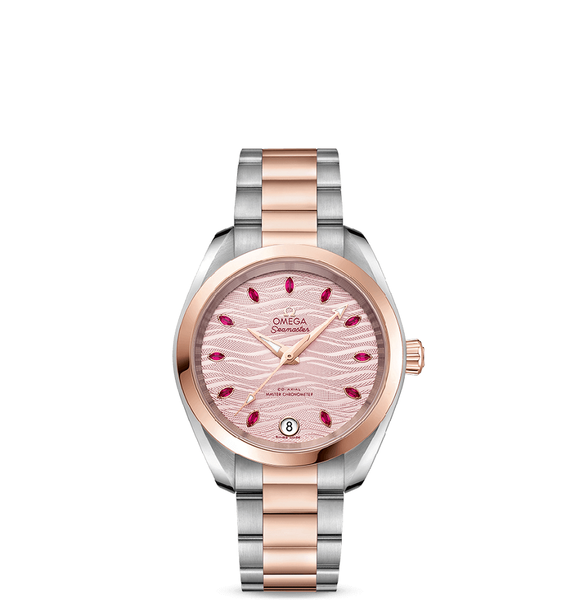  Đồng Hồ Nữ OMEGA Seamaster Automatic Chronometer Diamond 'Pink' 