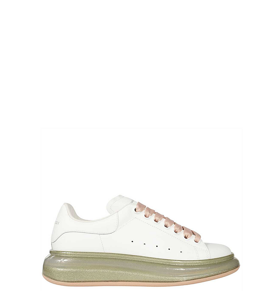  Giày Alexander McQueen Oversized Sneaker ' Rose Gold Glitter' 