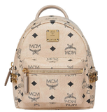  Balo MCM Stark Side Studs Bebe Boo Backpack In Visetos 