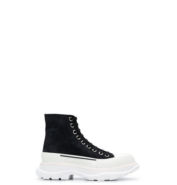  Giày Nữ Alexander McQueen Wmns Oversized Sneaker High 'Black' 