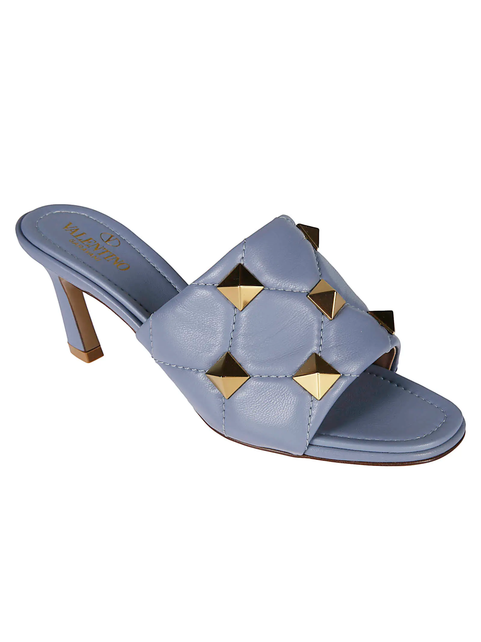  Giày Valentino Roman Stud Leather Mules 