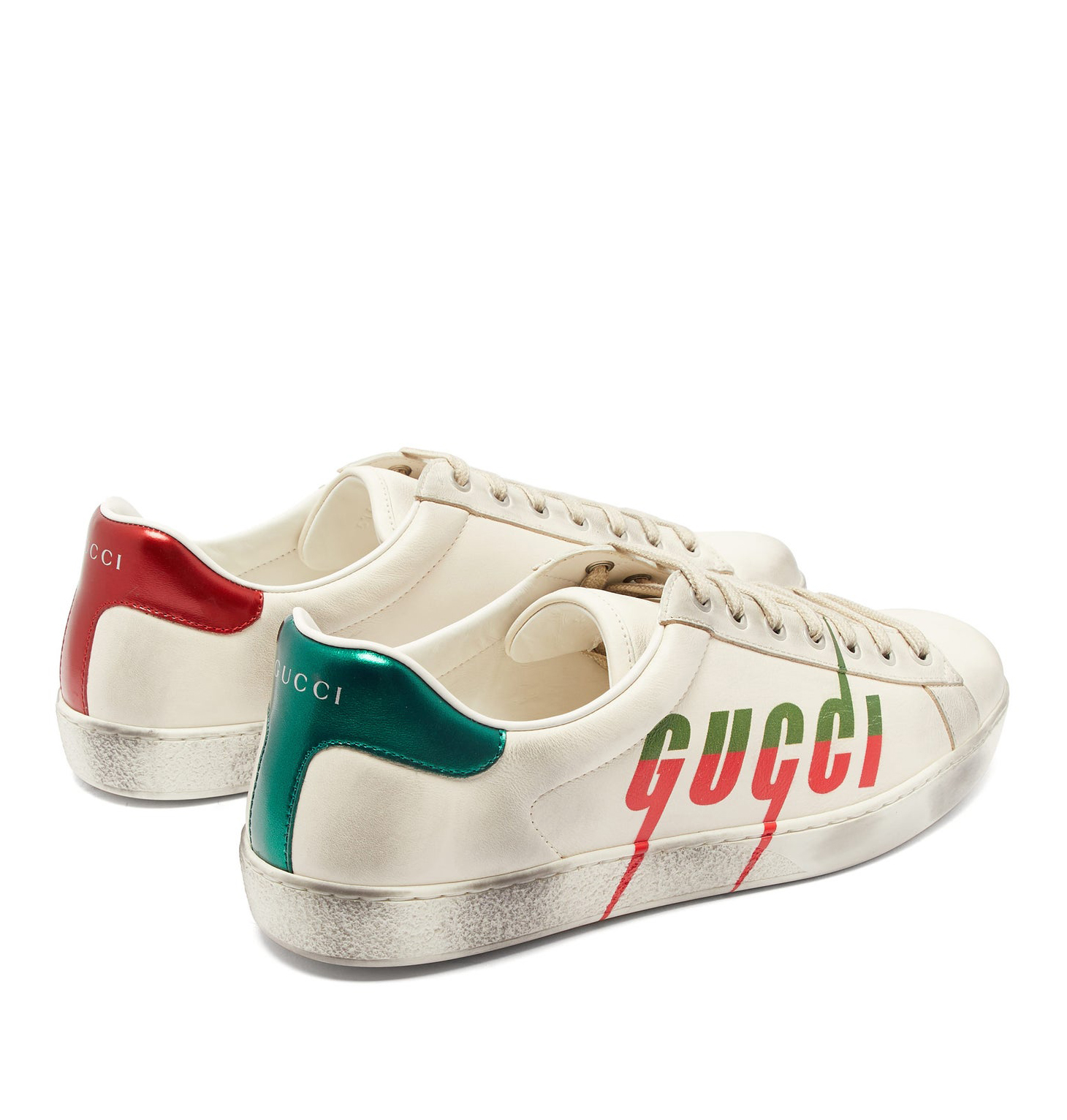 Giày Nam Gucci Ace 'Gucci Blade Distressed White' 576137-A38V0-9090 – LUXITY