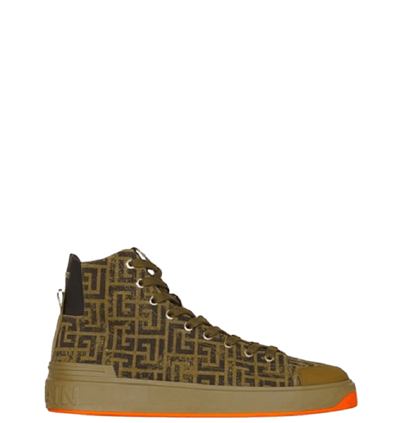  Giày Balmain B-court High Top 'Khaki And Black' 