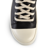  Giày Rick Owens Leather Low Sneakers In 'Black' 