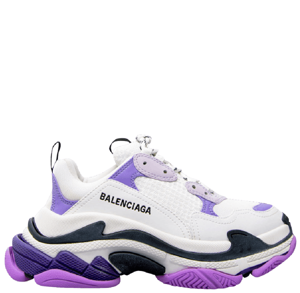  Giày Nữ Balenciaga Triple S Sneaker 'White Lilac' 