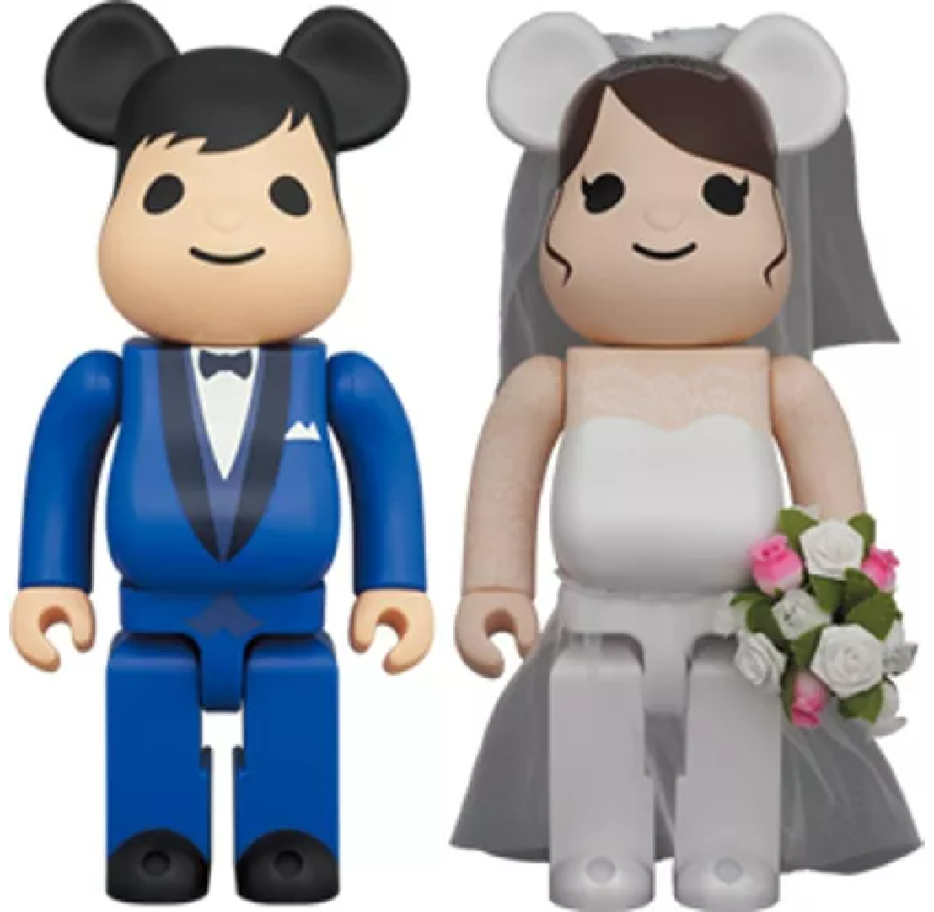  Mô Hình Bearbrick Wedding 4 Plus 2 Figure Set 400% (2020) 