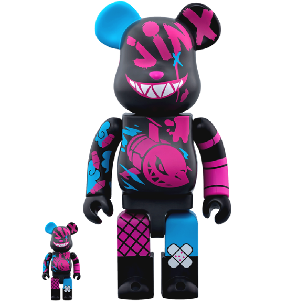  Mô hình Bearbrick × LOL Jinx 100% & 400% 