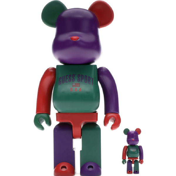  Mô hình Bearbrick Guess Sport Logo 100% & 400% Multi 