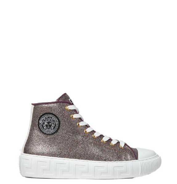  Giày Nữ Versace Greca High Top Trainers 'Pink' 