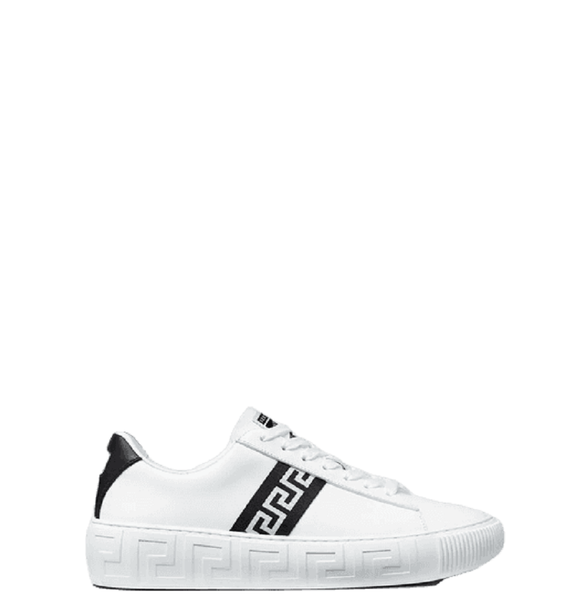  Giày Nữ Versace Greca Trainers 'White Black' 