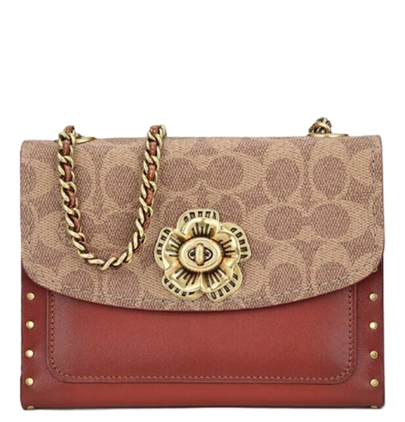  Túi Nữ Coach Parker 18 Signature Canvas 'Rose' 