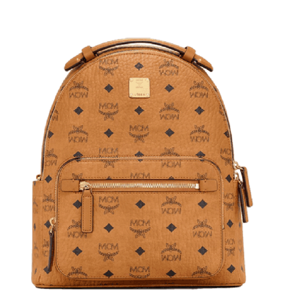  Balo MCM Stark Backpack in Visetos 'Cognac' 