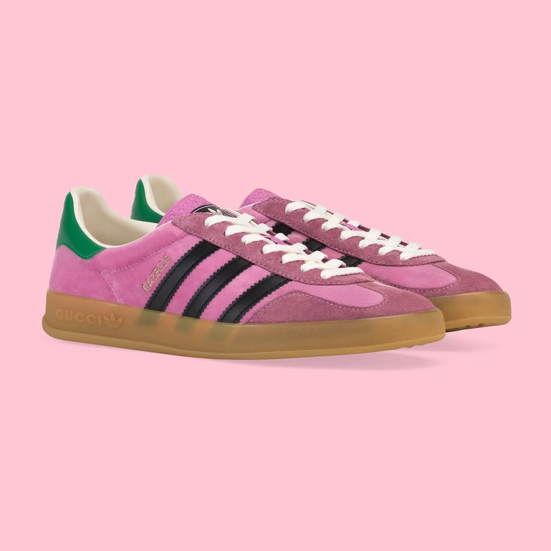 GiÃ y Nam Gucci x Adidas Gazelle 'Pink Velvet' 707848-9STU0-5960 â LUXITY