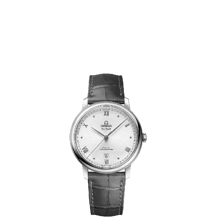  Đồng Hồ Nam OMEGA De Ville Prestige Automatic Chronometer Silver Dial 