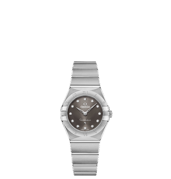  Đồng Hồ Nữ OMEGA Constellation Manhattan Diamond 'Grey' Dial Ladies 