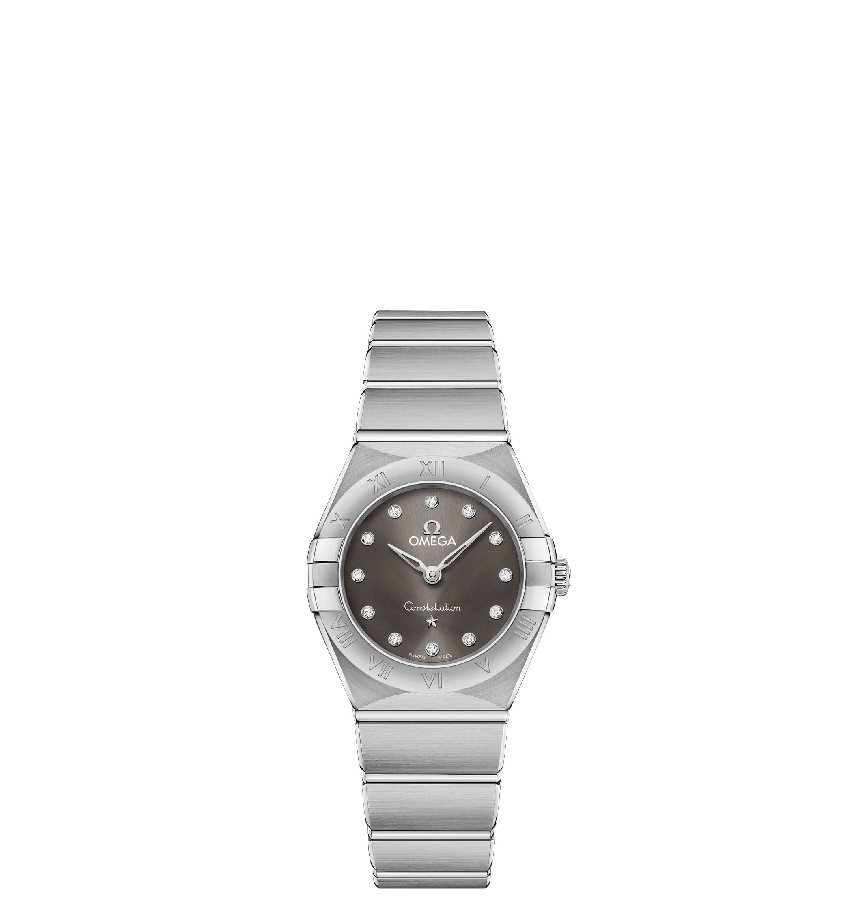  Đồng Hồ Nữ OMEGA Constellation Manhattan Diamond 'Grey' Dial Ladies 