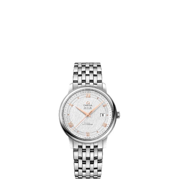  Đồng Hồ Nam OMEGA De Ville Prestige Co-Axial Silver Dial 