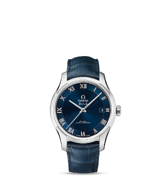  Đồng Hồ Nam OMEGA De Ville Hour Vision Automatic Chronometer 'Blue' Dial 