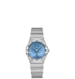  Đồng Hồ Nữ OMEGA Constellation Quartz Blue Dial Ladies 