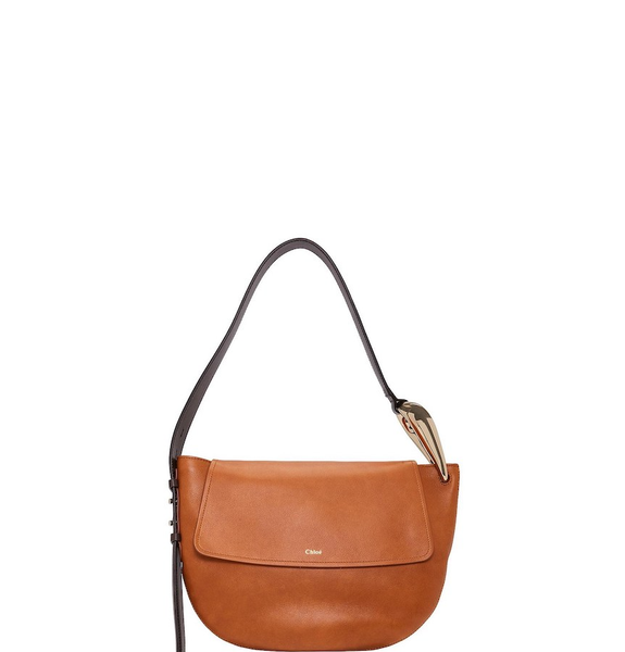  Túi Nữ Chloe Kiss Hobo Small Grain 'Brown' 