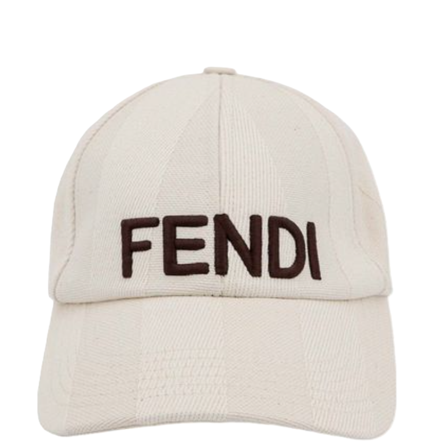  Mũ Nữ Fendi Pequin Canvas Baseball Cap 'Beige' 